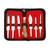 Dr Tail Farrier Hoof Knife Kit – 6 Blades with Ergonomic Handle & Case
