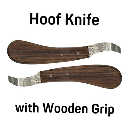 Dr Tail Oval Hoof Knife – Wooden Handle