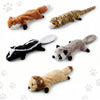 Stuffing-Free Crinkle & Squeaky Plush Dog Toys – 5-Pack for Dogs