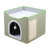 Foldable Cat Bed House With Scratch