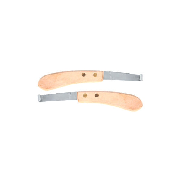 Dr Tail Hoof Knife Wide Blade – 7.5" with Fine Wooden Grip
