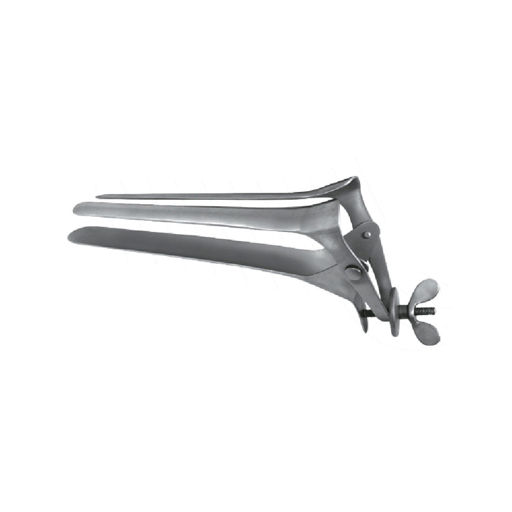 Three-blade veterinary vaginal speculum