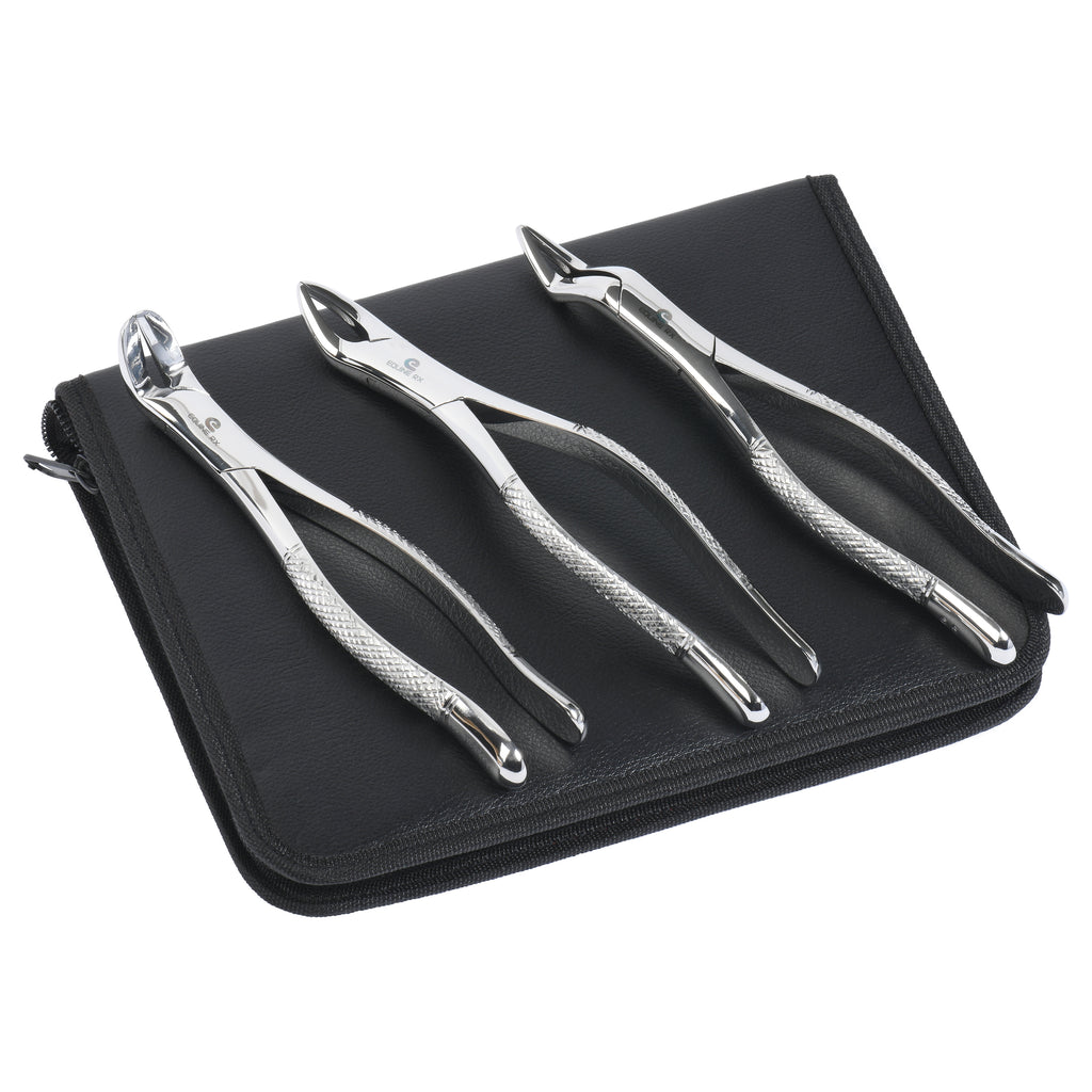 Set of 7 forceps- High Quality Stainless Steel, great for extracting and doing surgical operations on horses mouth. Comes with many different types of tools to assist you with extracting the horses tooth.